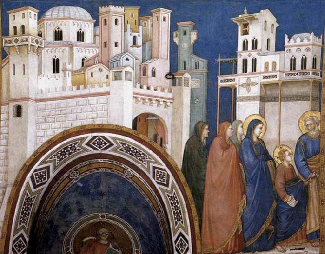 GIOTTO di Bondone Return of Christ to Jerusalem Germany oil painting art